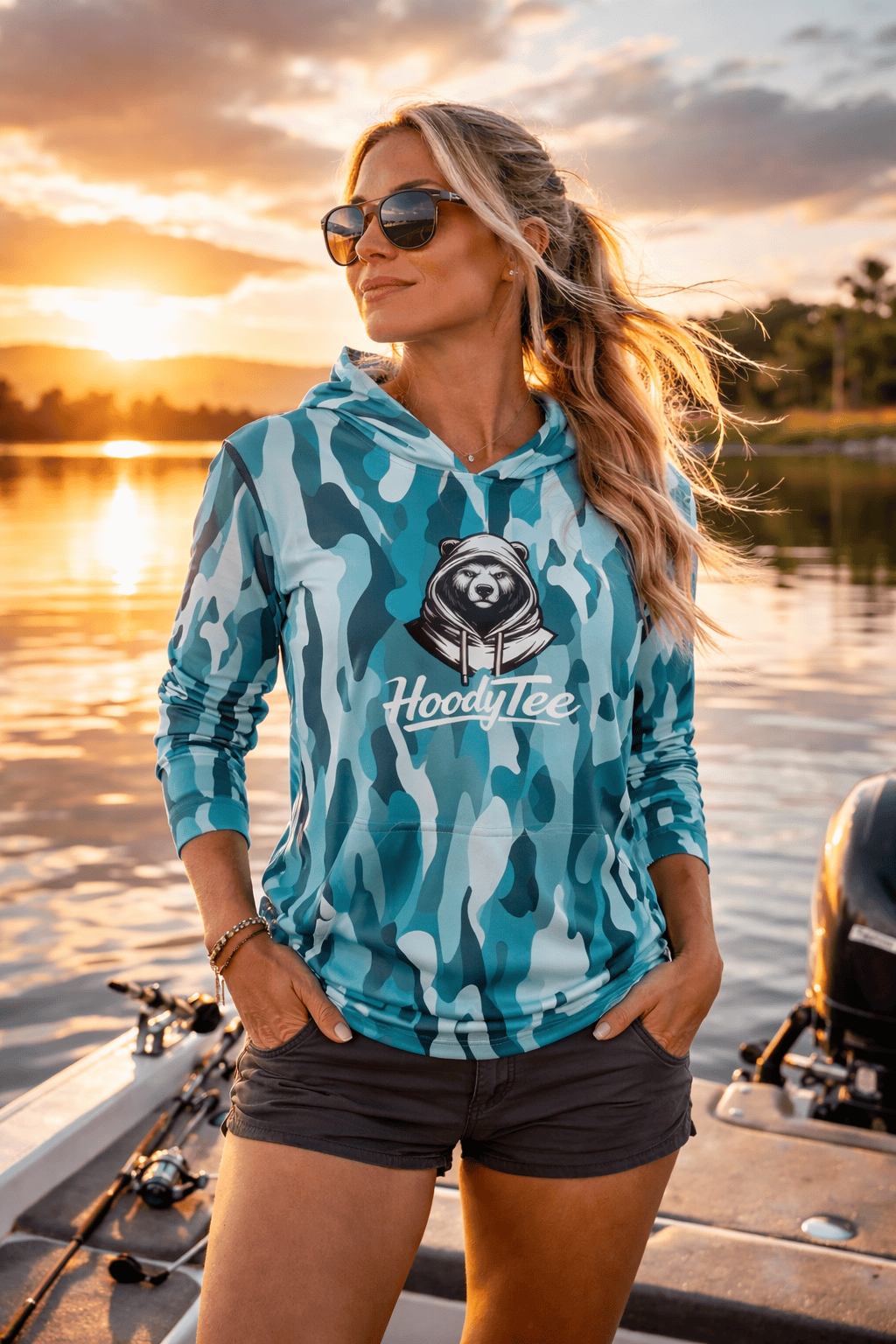 Aqua HoodyTee