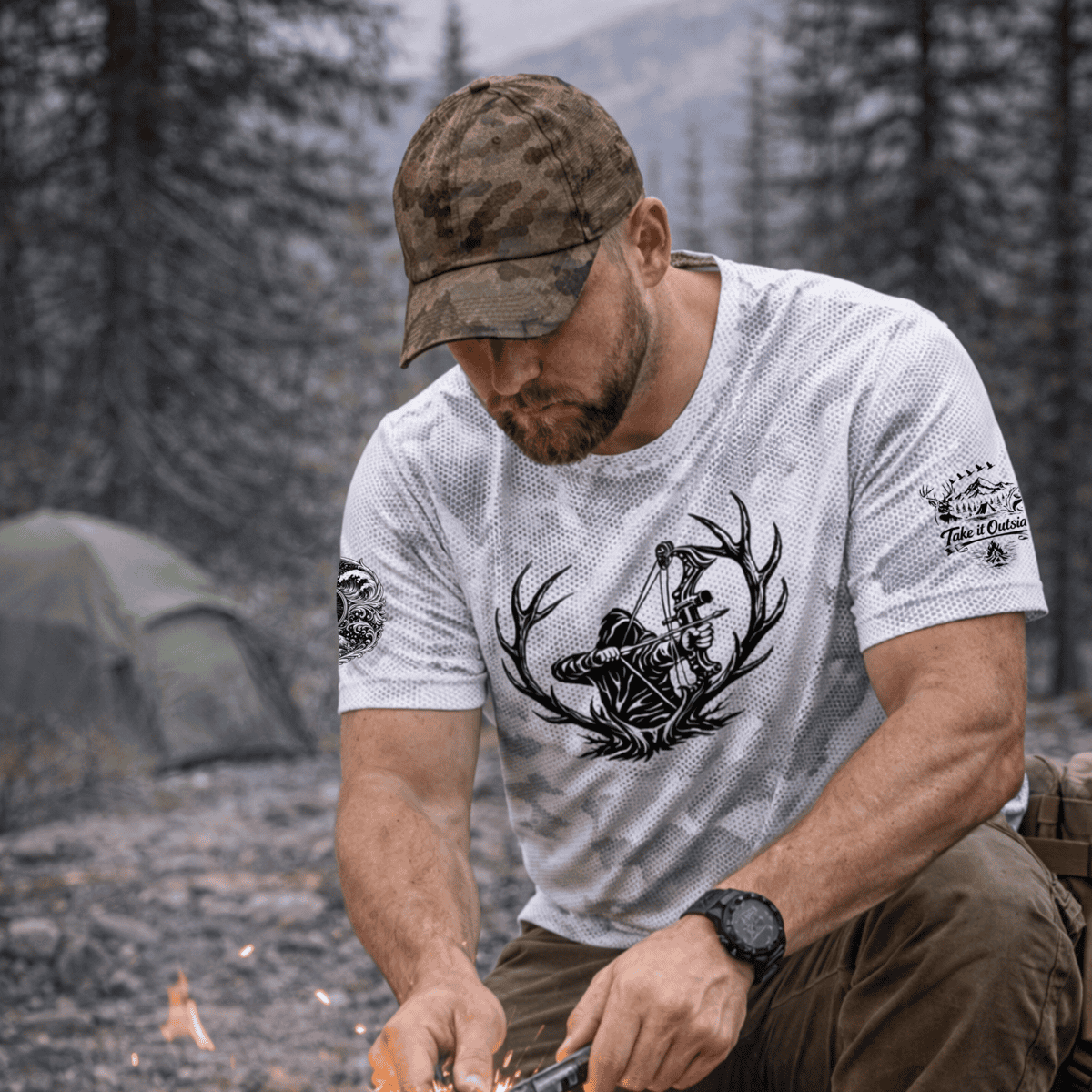 CamoHex Bowhunter Graphic Tee