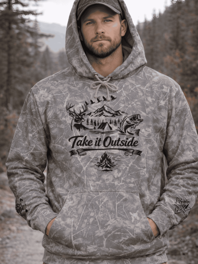 "Take It Outside"- Hunting - Fishing - Camping Hoodie