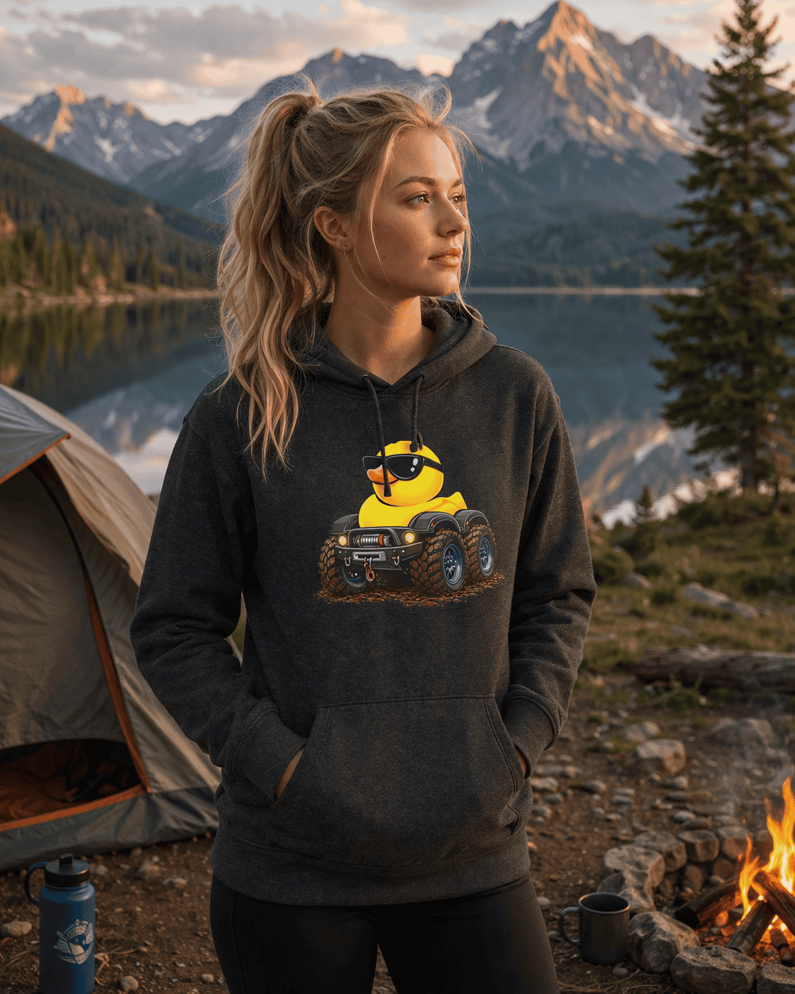 Duck Duck Ducking Hoodie - Image 3