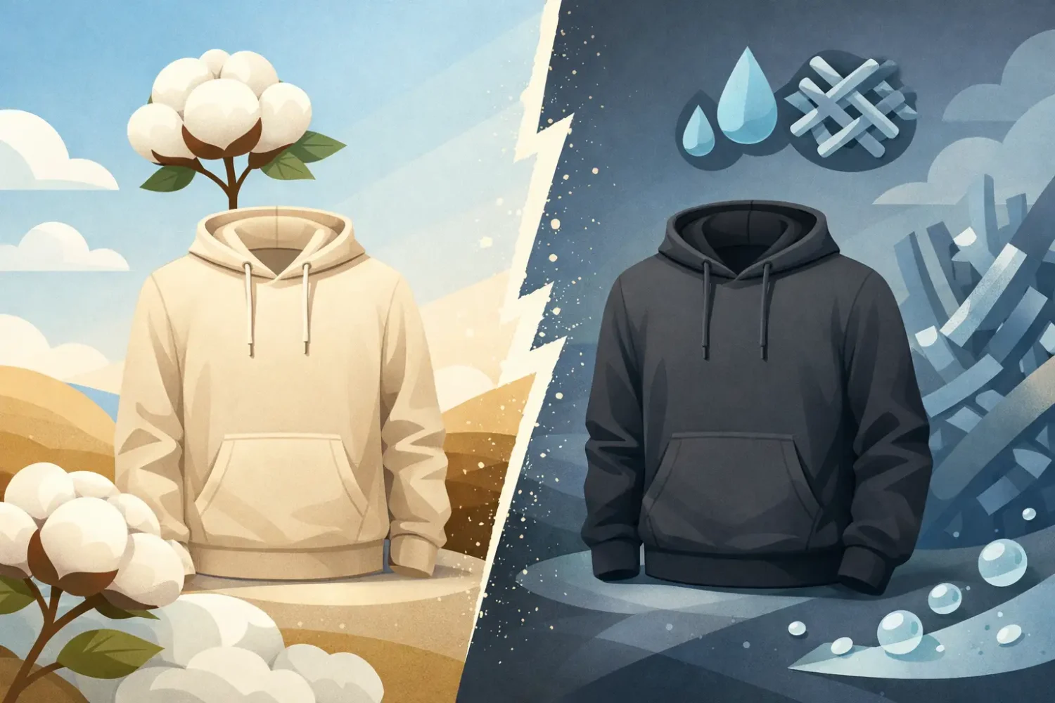 Cotton vs Polyester Hoodies: Which Wins?
