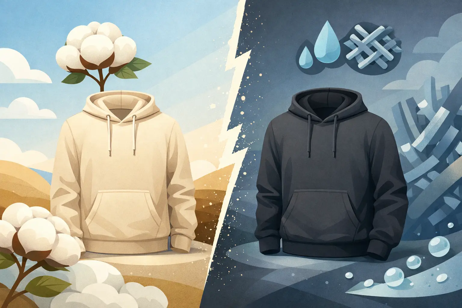 Cotton vs Polyester Hoodies: Which Wins?