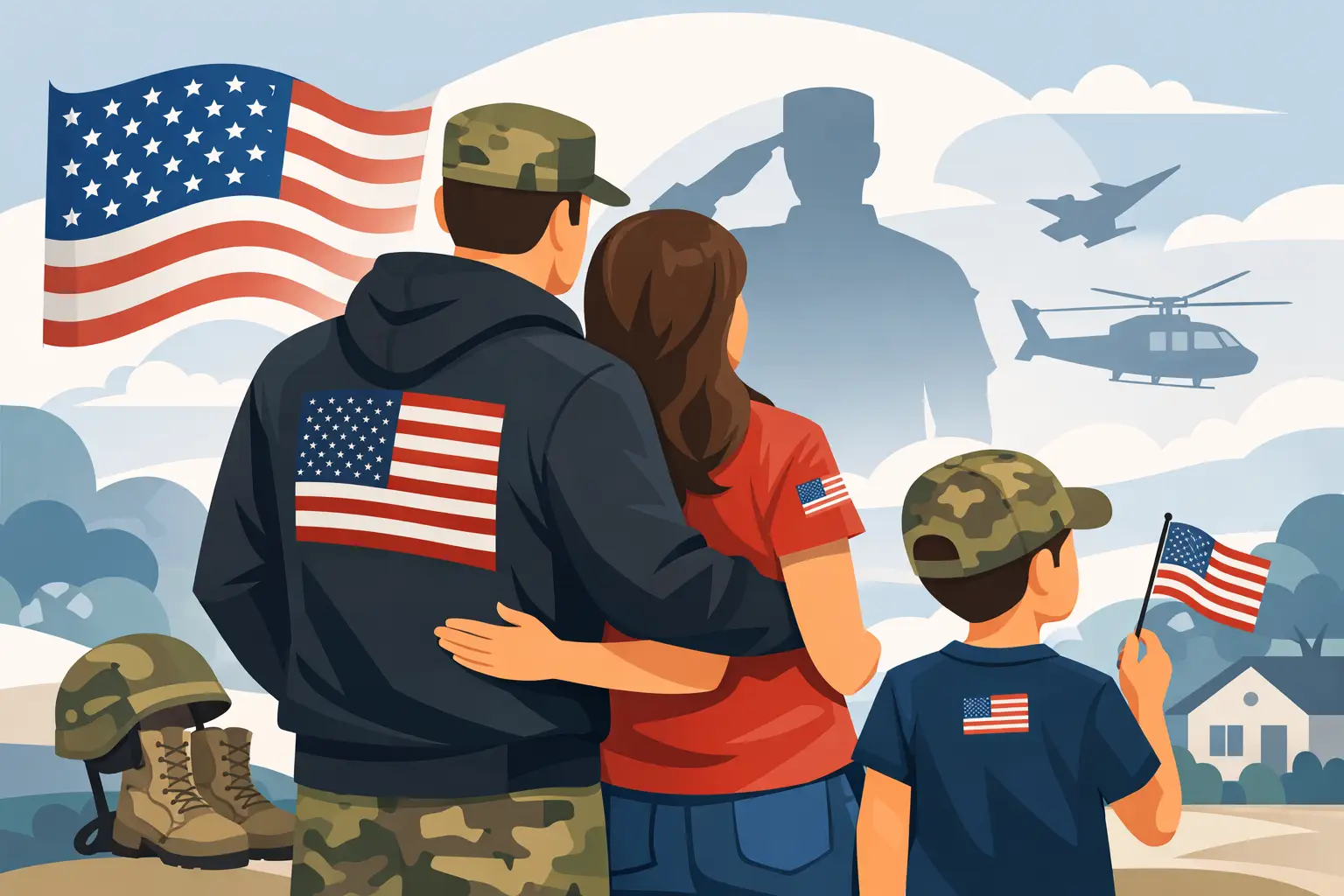 Patriotic Apparel for Veterans Families