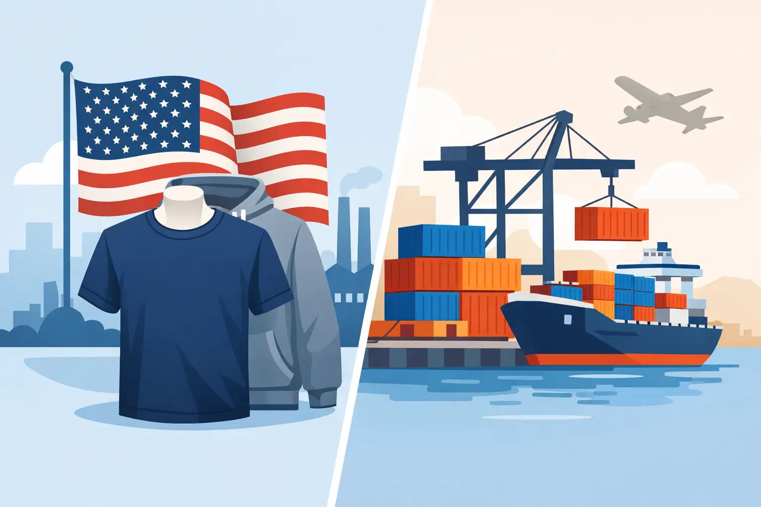 American Made Shirts vs Imports