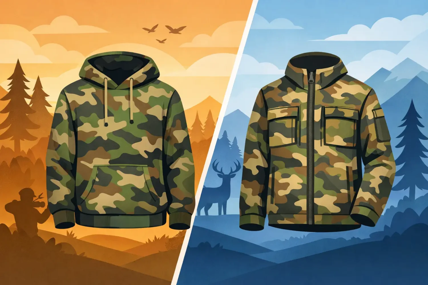 Bowhunting Hoodies vs Camo Jackets