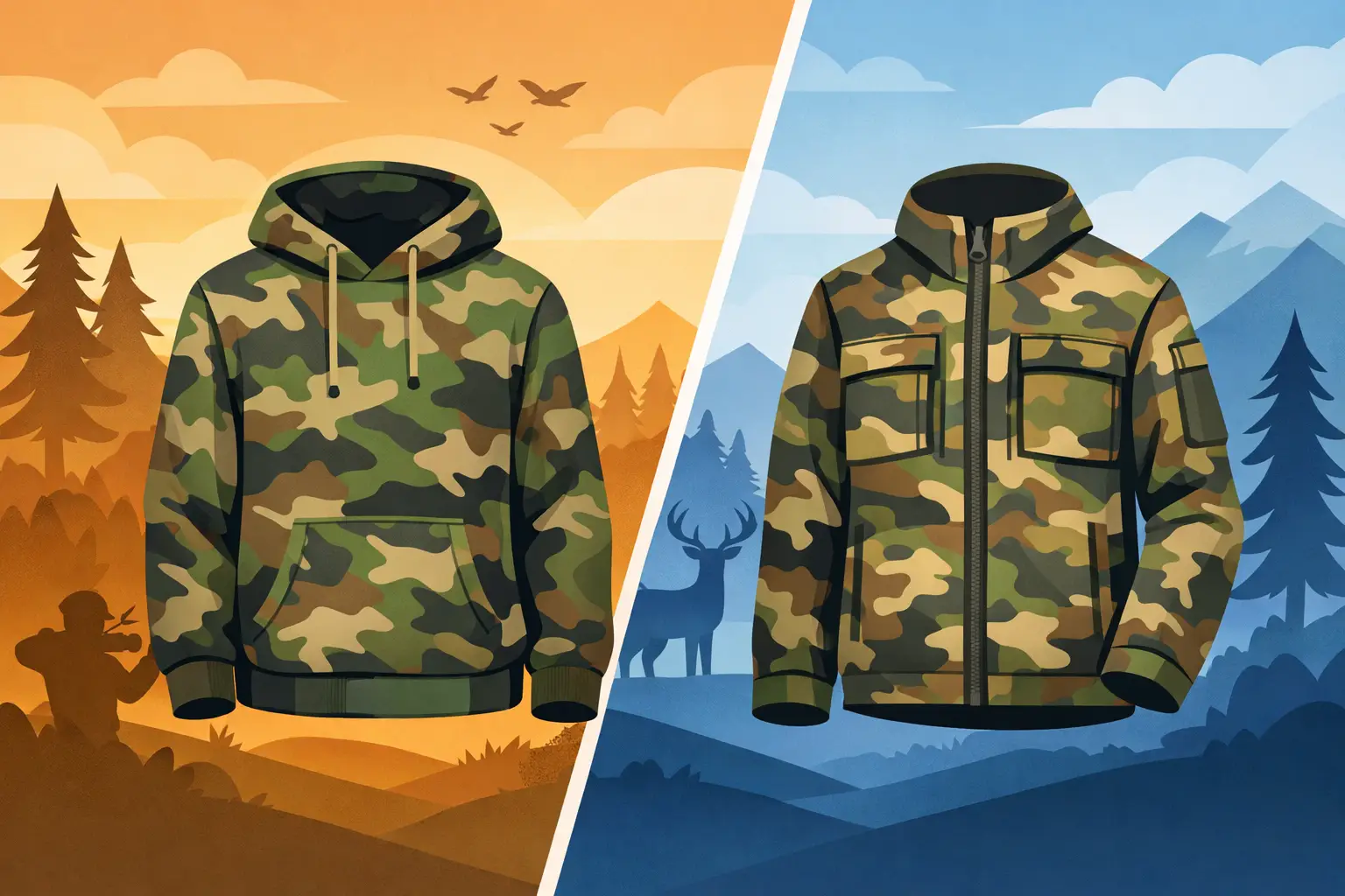 Bowhunting Hoodies vs Camo Jackets