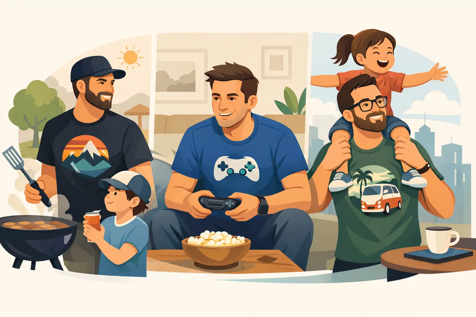 Graphic Tees for Dads That Actually Fit Life